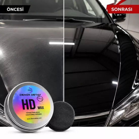 HD Wax Metal SiO2 Seramik Wax | Hibrit Boya Koruma ve Yüksek Parlaklık