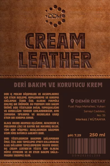DDM CREAM LEATHER – Deri Bakım ve Koruyucu Krem