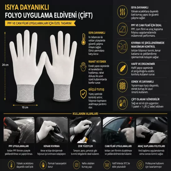 DDM Isıya Dayanıklı PPF Eldiveni (Çift) | DDM