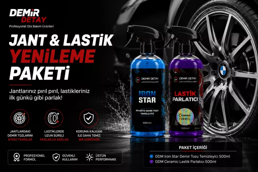 DDM Jant ve Lastik Yenileme Paketi | Jant Temizleme ve Lastik Bakım Seti