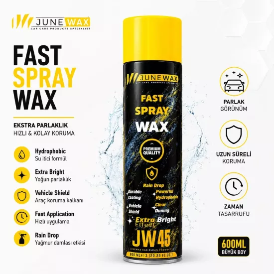 JUNEWAX JW45 Fast Spray Wax 600 ML