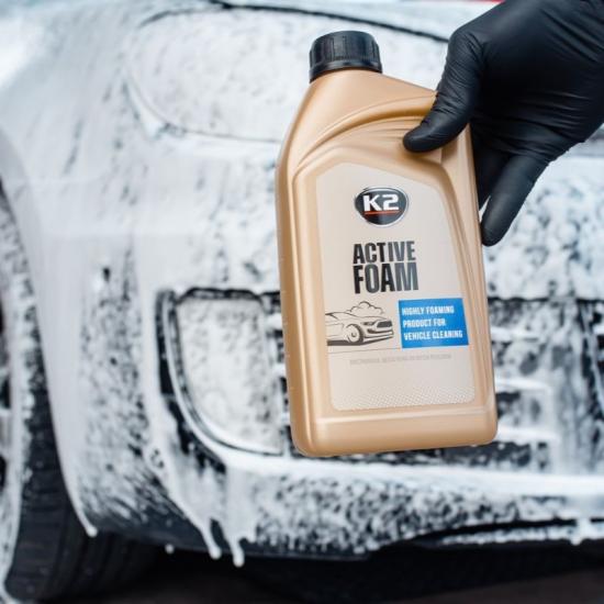 K2 Active Foam 1L aktif bileşenli alkali ön yıkama köpüğü