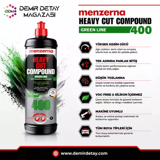 Menzerna 400 Green Line Kalın Pasta 1 L