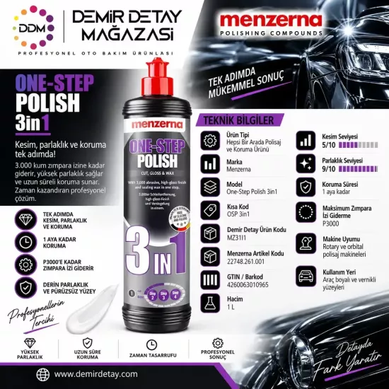 Menzerna One Step Polish 3 in 1 1 L