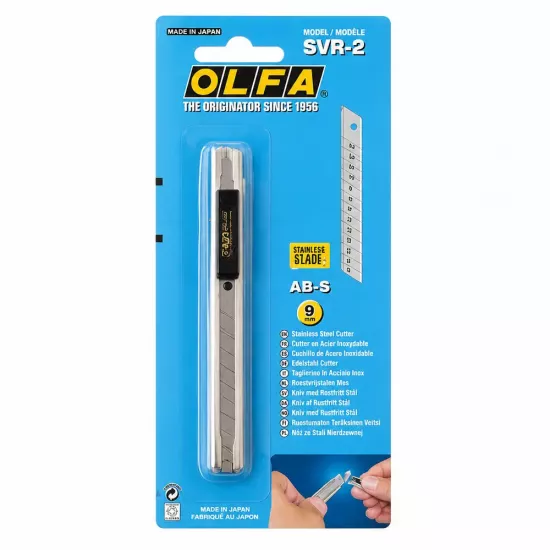 OLFA SVR-2 Paslanmaz Çelik Falçata 9 mm