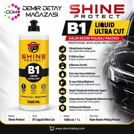 Shine Protect B1 Ultra Cut Kalın Pasta 1 L