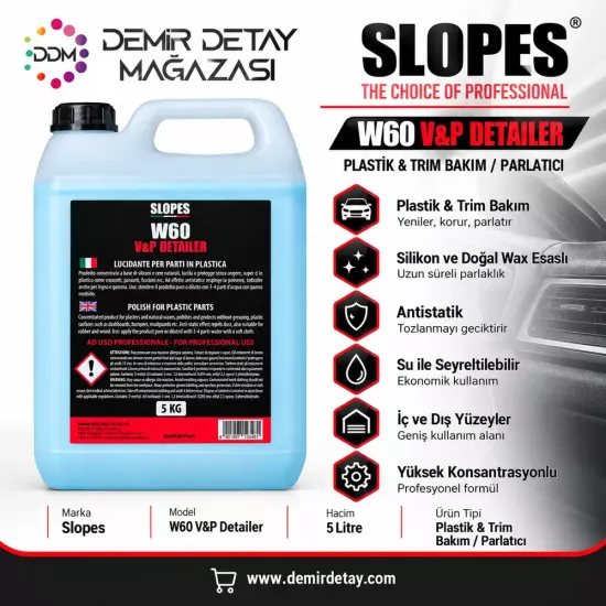 Slopes W60 Plastik & Trim Parlatıcı 5 L