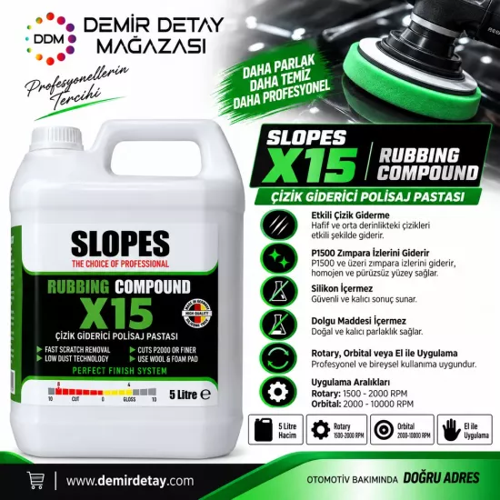Slopes X15 Çizik Giderici Pasta 5 Litre