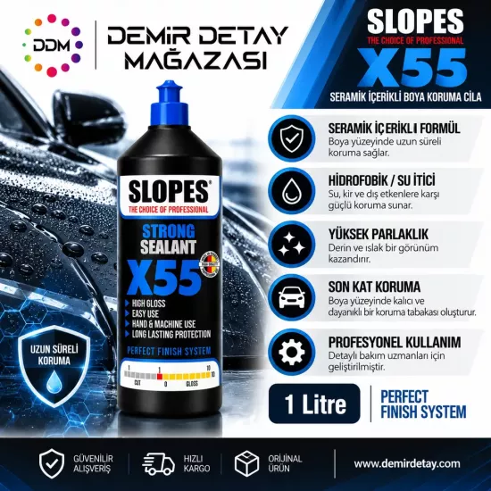 Slopes X55 Seramik Boya Koruma Cila 1 Litre