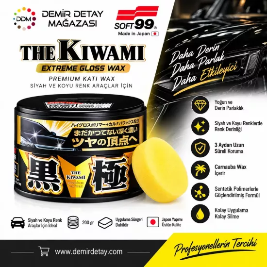 Soft99 Fusso Coat 12 Aylık Wax Koyu Renk 200 gr
