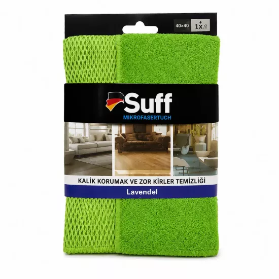 Suff Lavanta Tırtıklı Zor Kir Bezi 40x40 cm