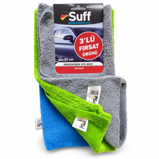 Suff Zambak 3’lü Mikrofiber Cila Bezi 40x30 cm