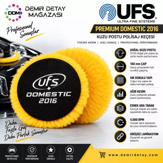 UFS Domestic 2016 Polisaj Keçesi 160 mm