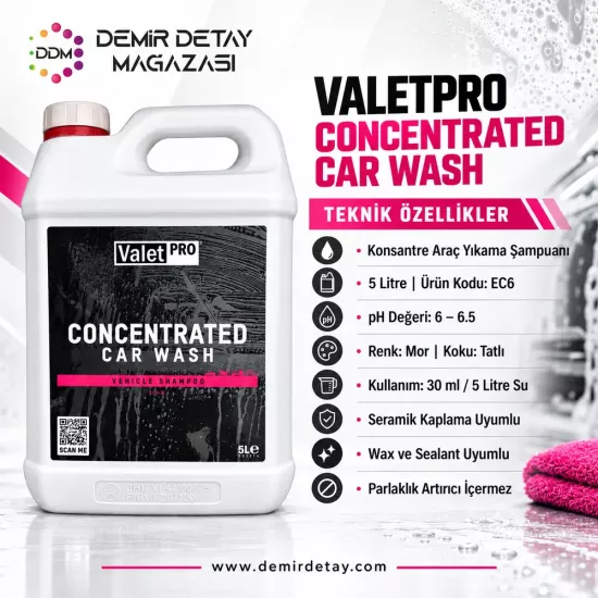 ValetPRO Concentrated Car Wash Şampuan 5 L