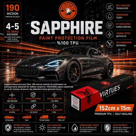 Virtues Sapphire 190 PPF 152x15 m
