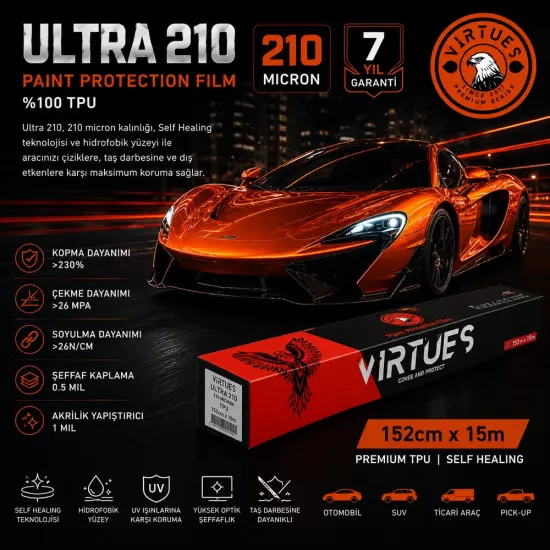 Virtues Ultra 210 TPU Boya Koruma Filmi 