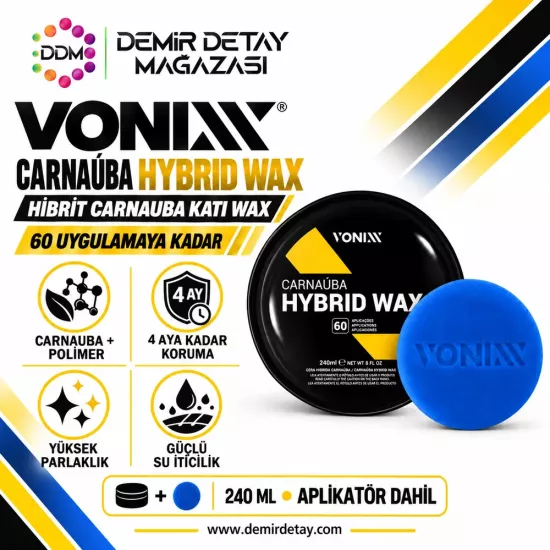 Vonixx Carnauba Hybrid Wax 240 ml | Katı Wax