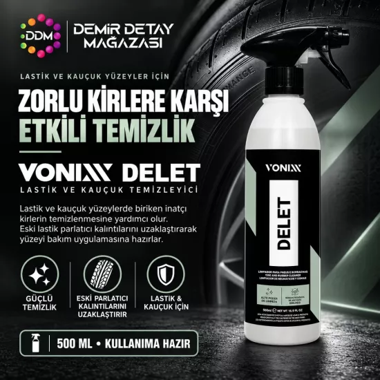 Vonixx Delet 500 ML | Lastik ve Kauçuk Temizleyici