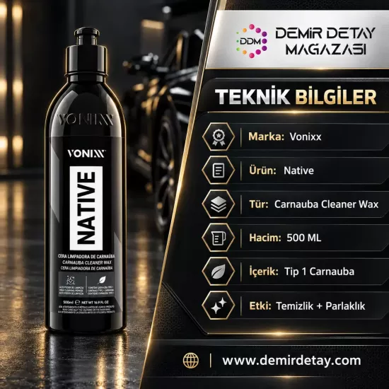 Vonixx Native Cleaner Wax 500 ml | Karnauba Cila