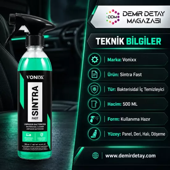 Vonixx Sintra Fast 500 ml | Araç İçi Temizleyici