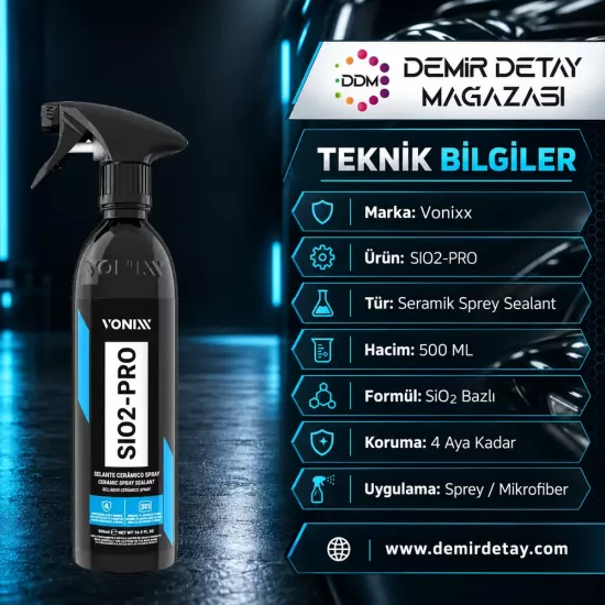 Vonixx SIO2-PRO 500 ml | Seramik Bakım Spreyi