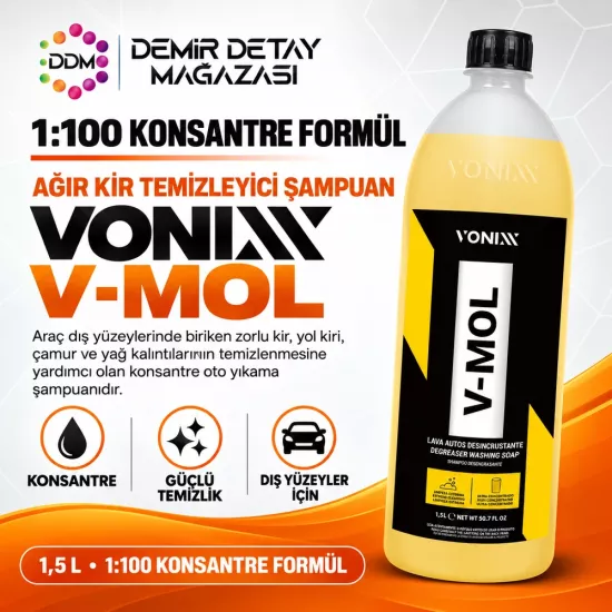 Vonixx V-MOL 1,5 L | Alkali Oto Şampuanı