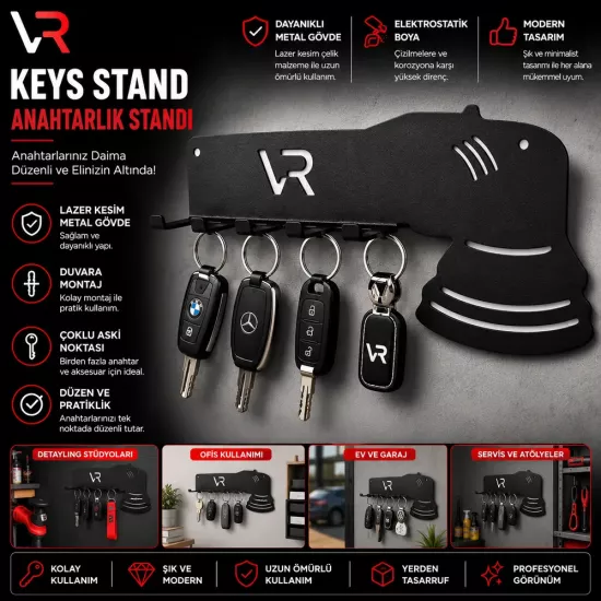 VR Keys Stand Metal Anahtarlık Standı