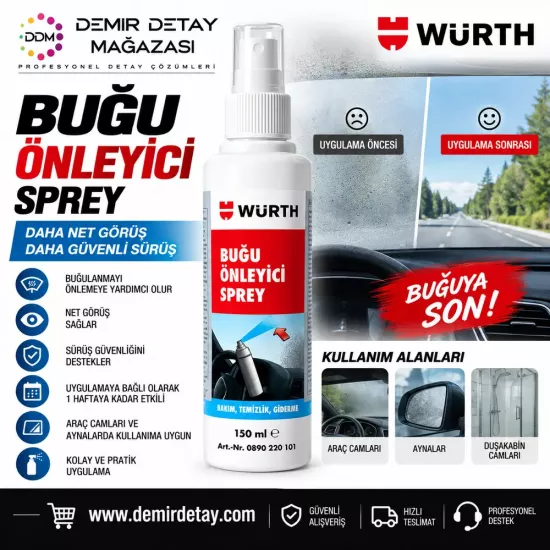 Würth Buğu Önleyici Sprey Anti-Fog 150 ml