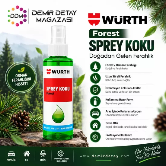 Würth Forest Araç Kokusu 150 ml | Sprey Koku