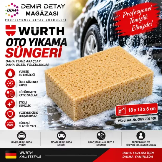 Würth Oto Yıkama Süngeri 18x13x6 cm