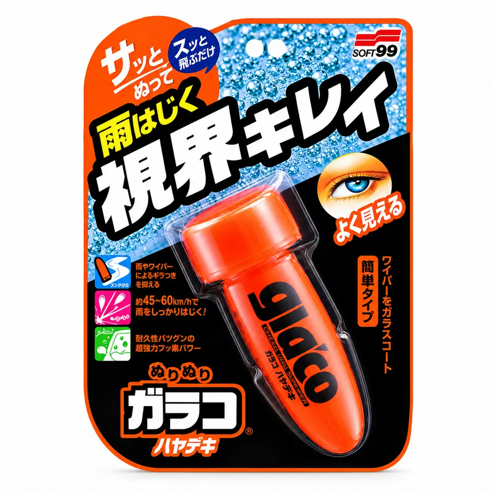 Soft99 Glaco Roll On Yağmur Su Kaydırıcı Cam Kaplama 75 ml