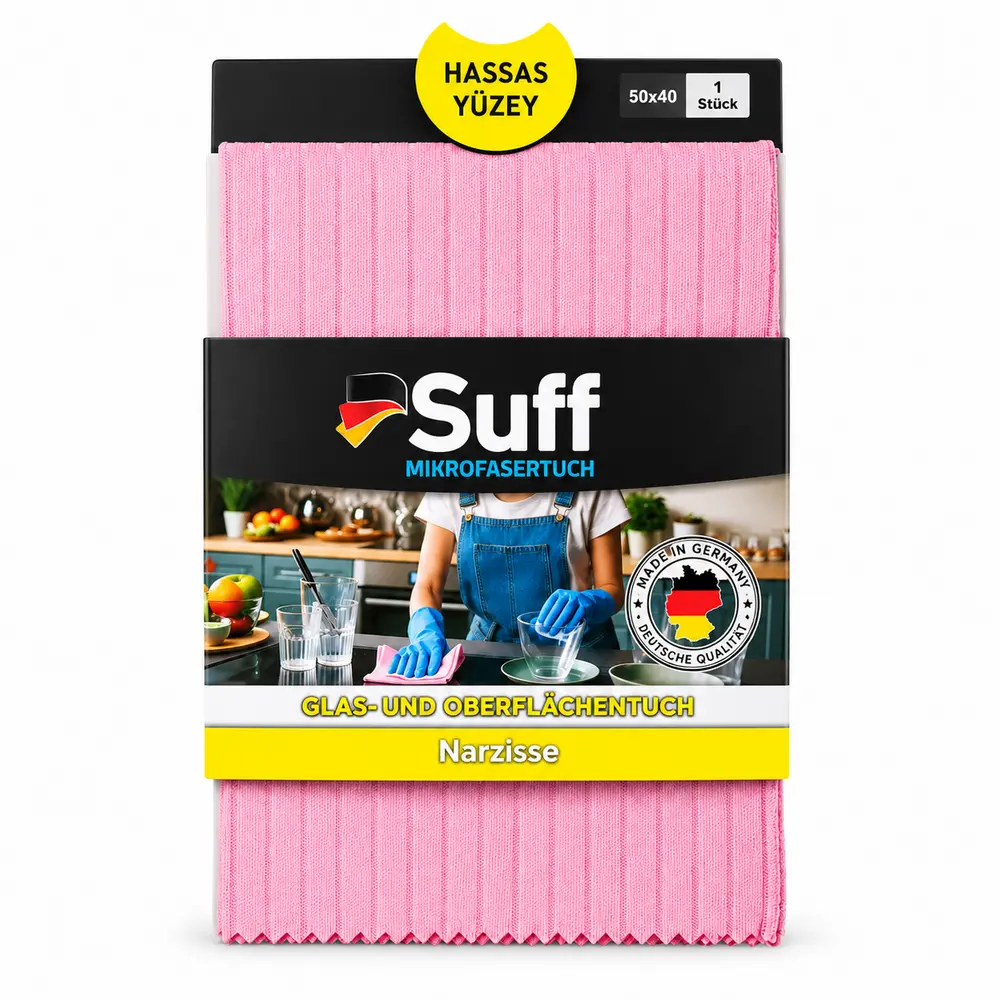 Suff Narzisse Hassas Yüzey Mikrofiber Bezi 50x40 cm