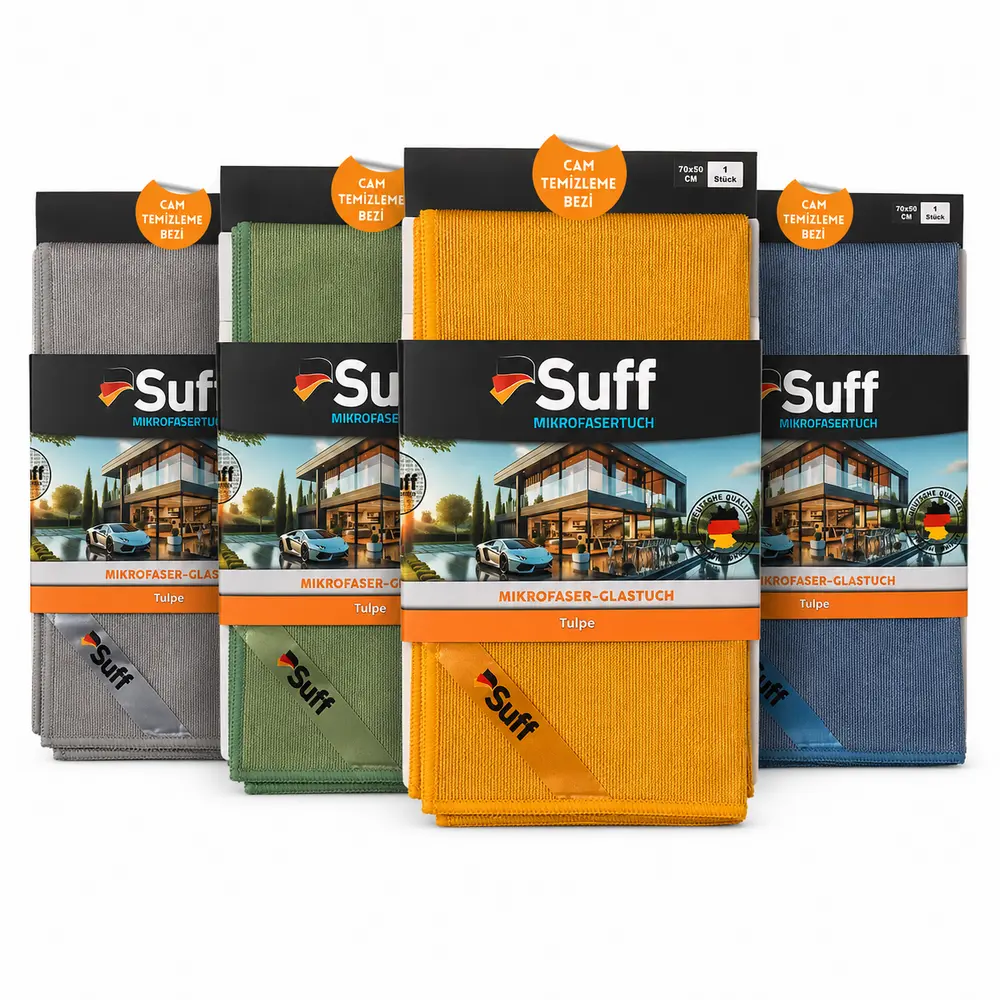 Suff Tulpe Mikrofiber Cam Temizleme Bezi 70x50 cm