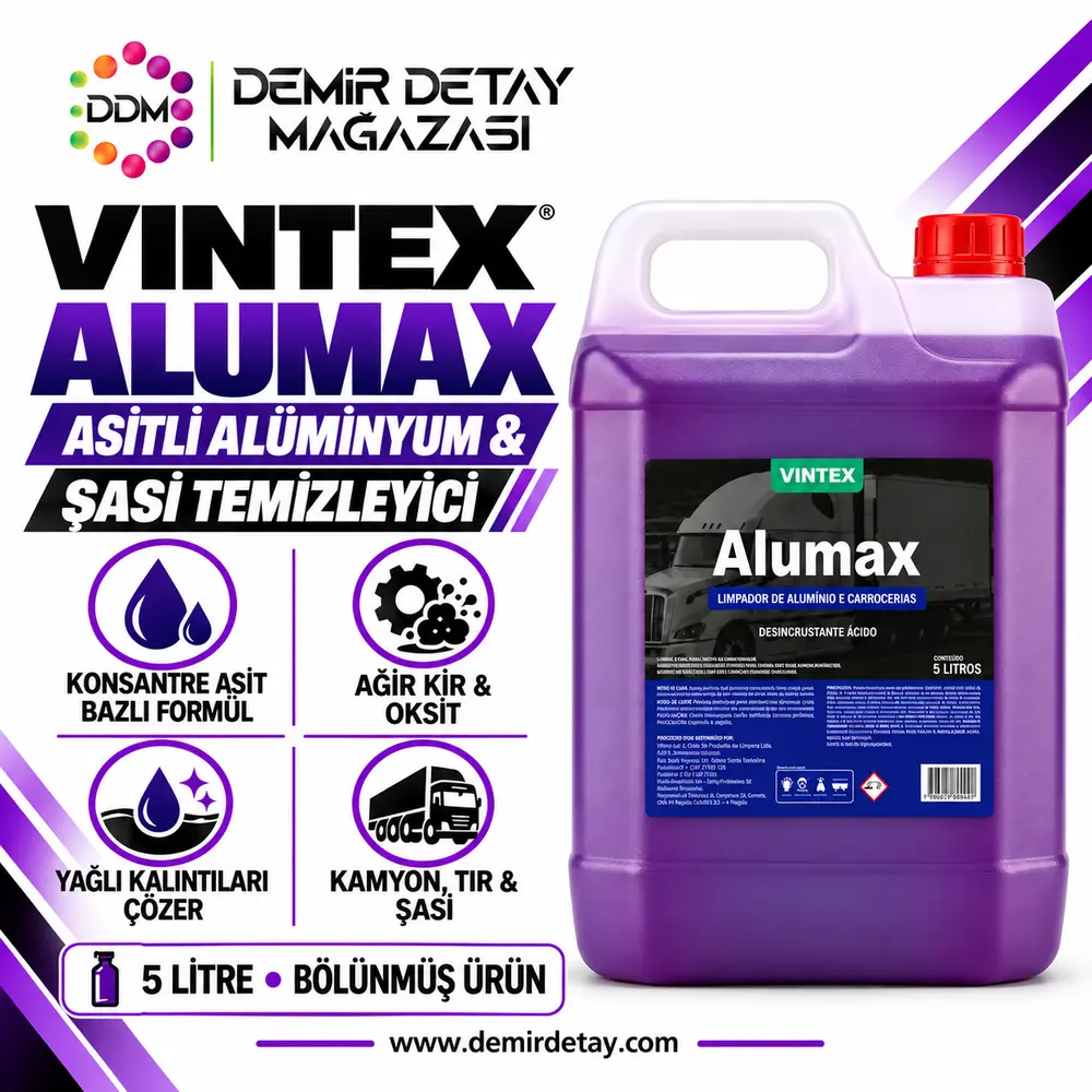 Alumax Asitli Alüminyum ve Şasi Temizleyici 5 L | Ağır Kir ve Oksit Temizleyici
