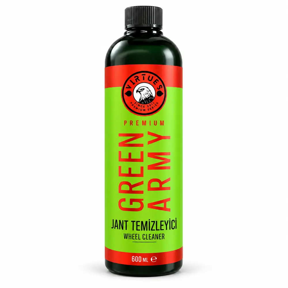 Virtues Premium Green Army Demir Tozu Etkili Jant Temizleyici 600 ml