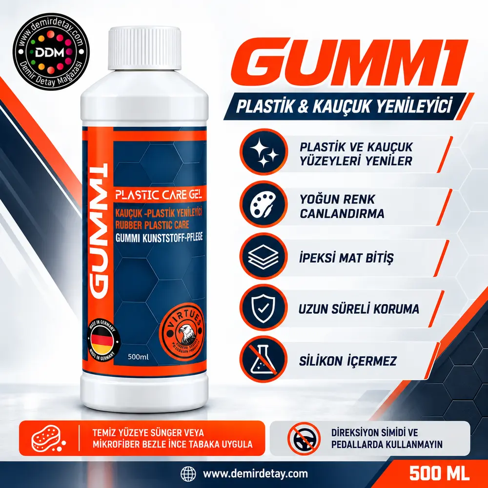 Virtues Premium Gummi Plastik ve Kauçuk Yenileyici Jel 500 ml