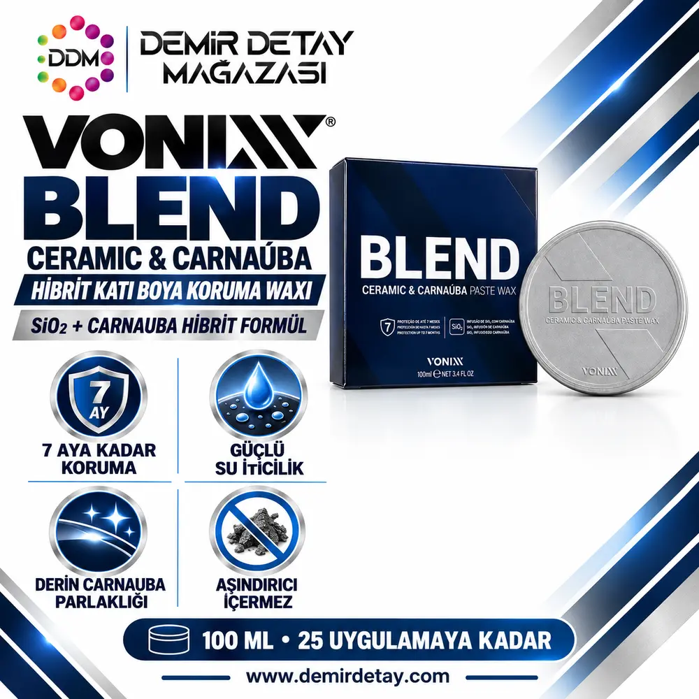 Vonixx Blend SiO2 Seramikli Carnauba Wax 100 ml | 7 Ay Boya Koruma