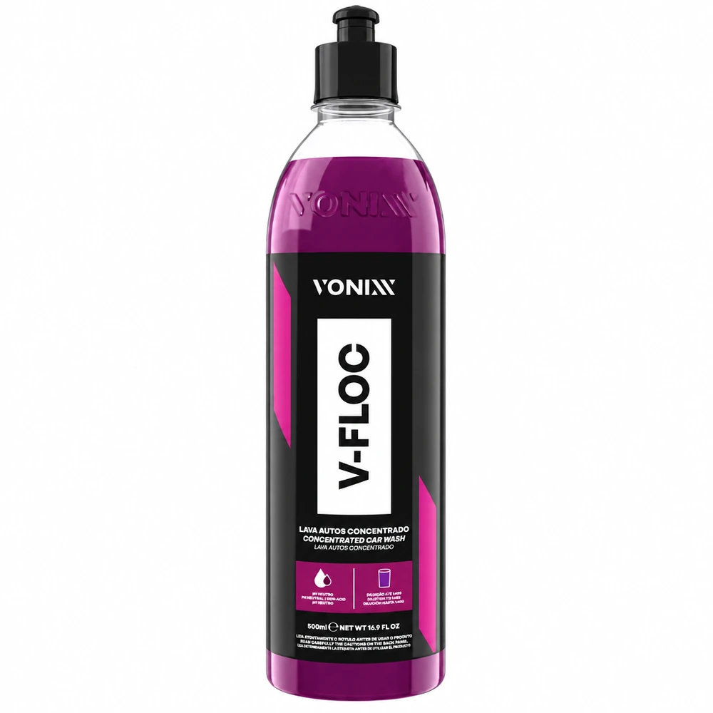 Vonixx V-Floc pH Nötr Oto Yıkama Şampuanı – Yüksek Kayganlık ve Parlaklık 500 ml