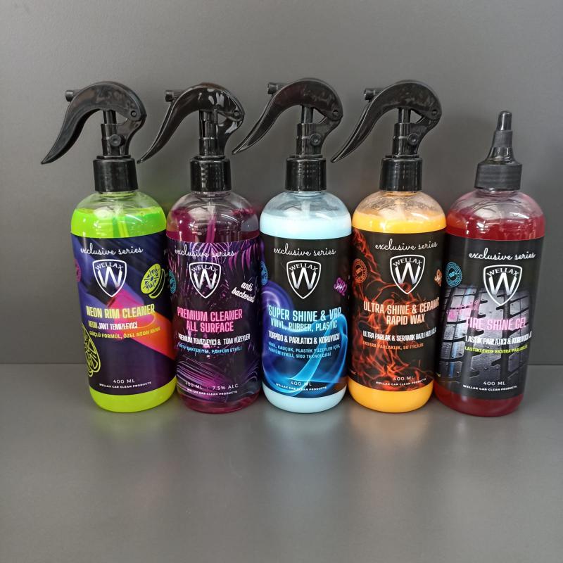 Wellax Exclusive 5 li araç bakım seti
