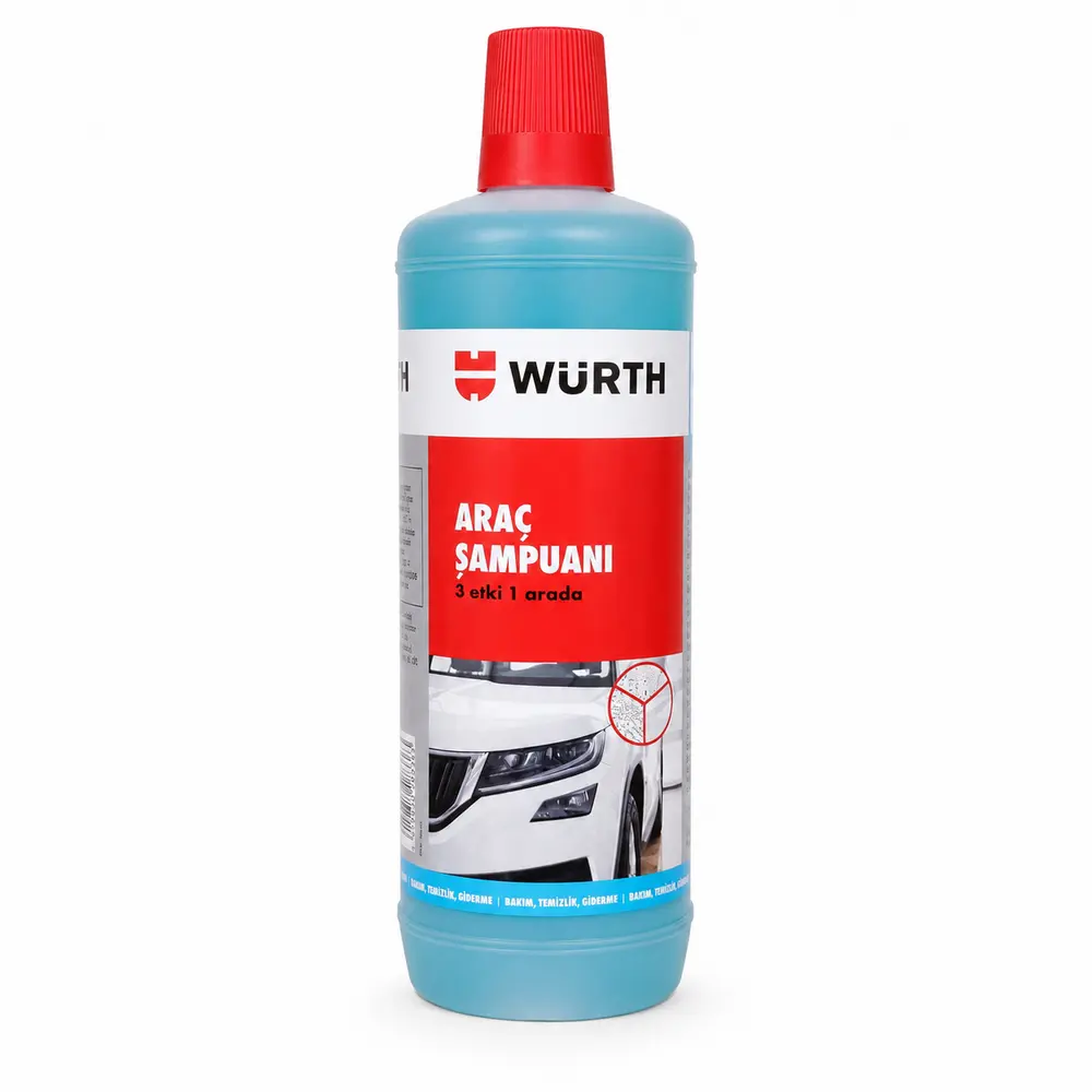 Würth 3 Etkili Araç Şampuanı 1 Litre