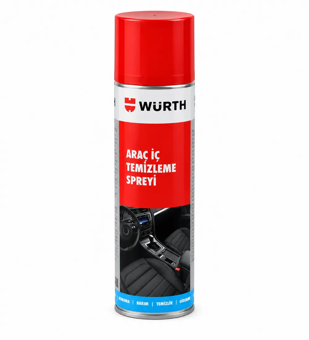 Würth Araç İçi Temizleme Spreyi 500 ml | Antistatik Köpük Temizleyici