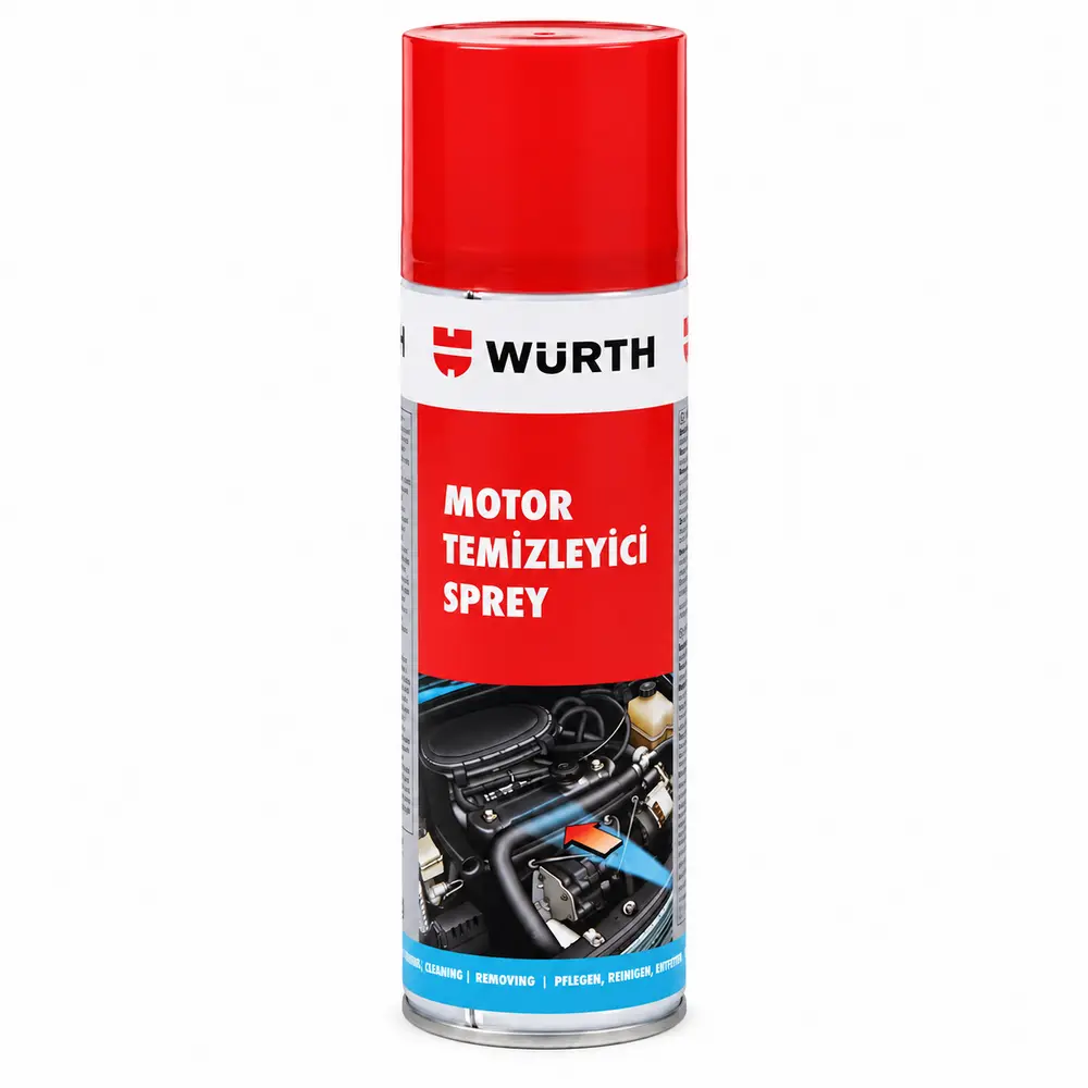 Würth Hızlı Motor Temizleme Spreyi 500 ml | Yağ ve Gres Temizleyici