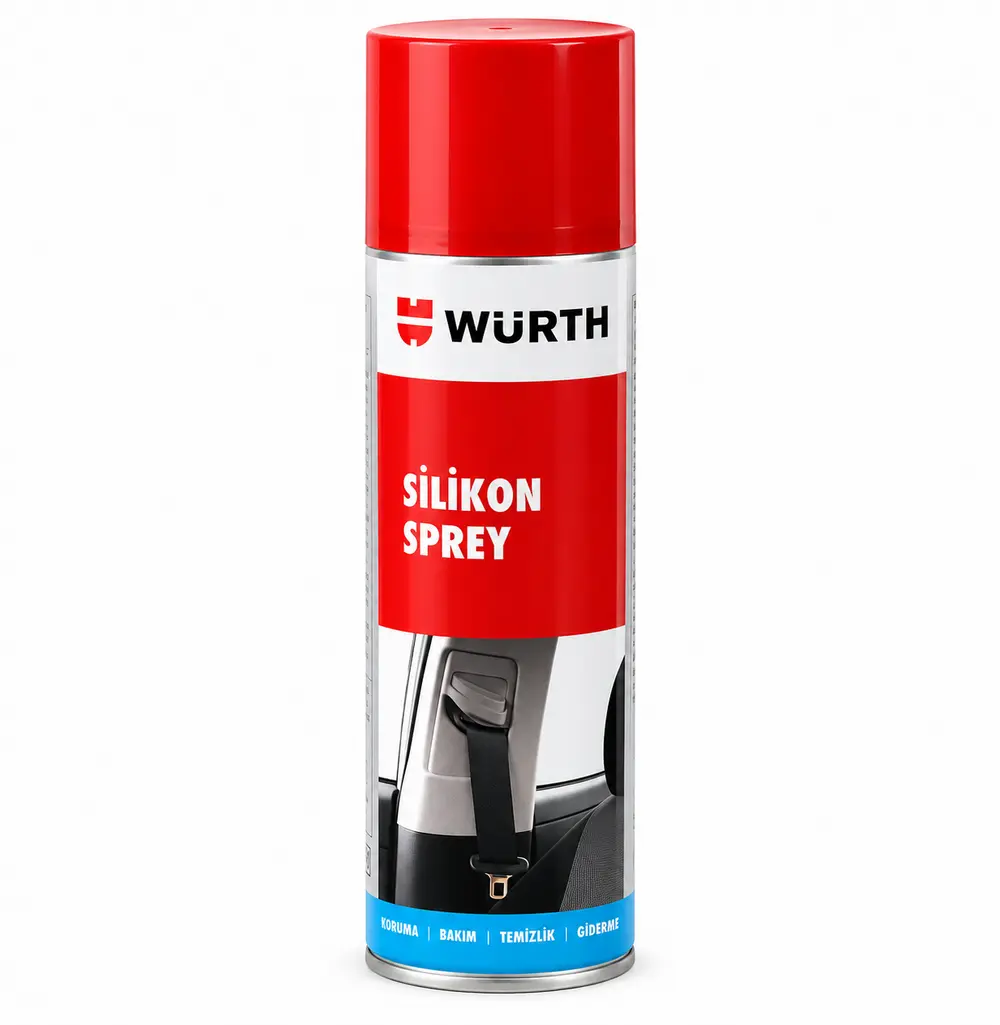 Würth Silikon Sprey 500 ml | Plastik Kauçuk Bakım ve Yağlama Spreyi